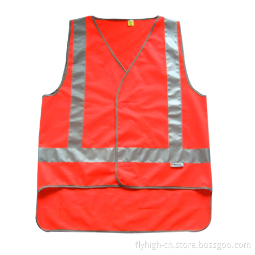 Red Color Reflective Strip Work Wear